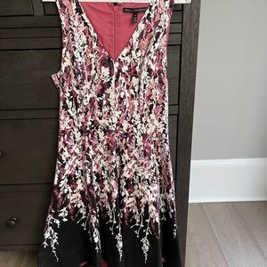 White House Black Market Fit & Flare Floral Dress